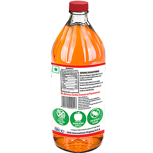 Bagrry's Apple Cider Vinegar, 500 ml  Gluten Free & No Added Sugar
