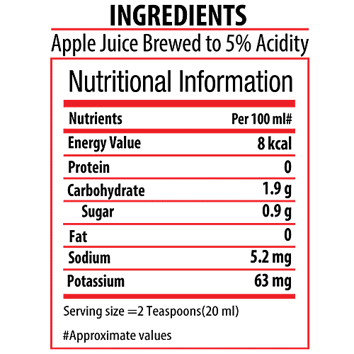 Bagrry's Apple Cider Vinegar, 500 ml  Gluten Free & No Added Sugar
