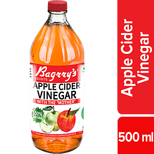Bagrry's Apple Cider Vinegar, 500 ml  Gluten Free & No Added Sugar