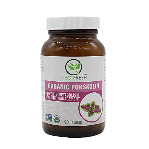 Geo-Fresh Tablet - Organic, Forskolin, Coleus, 450 mg, USDA Certified, 90 pcs (200 g) 