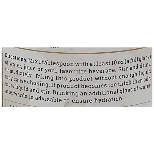 Geo-Fresh Whole Husk - Organic Psyllium, USDA Certified, 200 g 200gm 