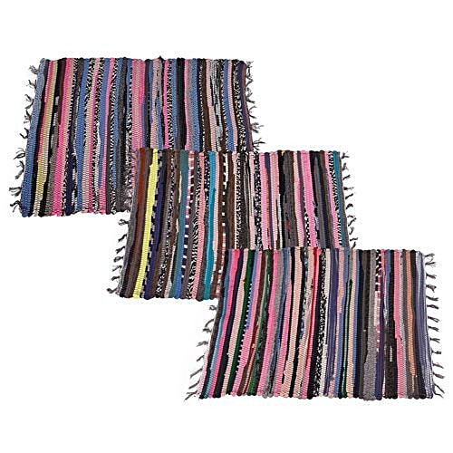 Buy Nostaljia Door Mat Cotton Multi Colour 70 Cm X 45 Cm X 4 Cm Online