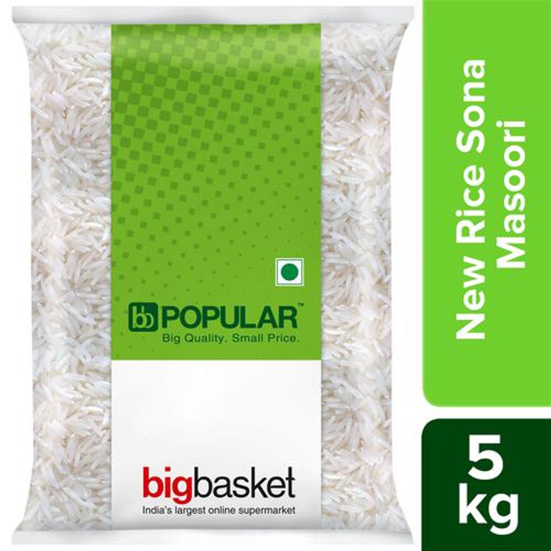 BB Popular New Rice/Akki - Sona Masoori, 5 kg 