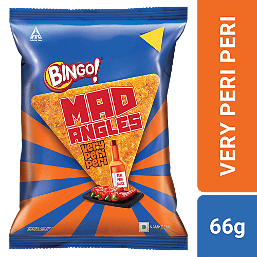 Buy Bingo! Mad Angles Very Peri Peri Spicy & Crunchy Corn Based