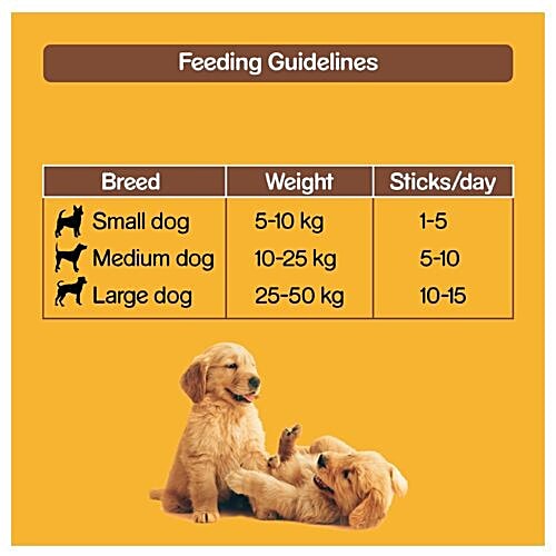 Pedigree Meat Jerky Stix - Grilled Liver Flavour, For Adult Dogs, 60 g Pouch 