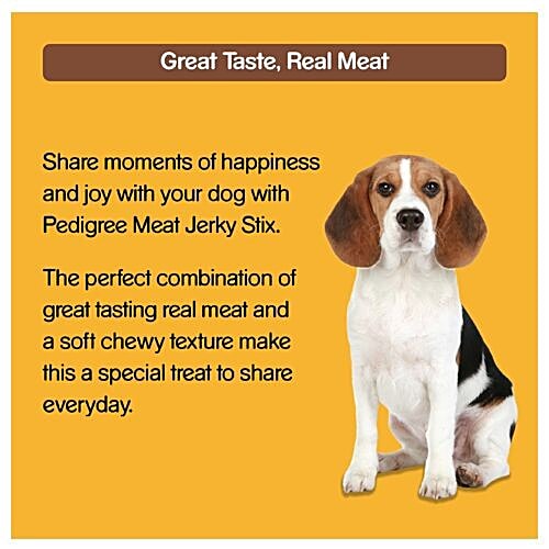 Pedigree Meat Jerky Stix - Grilled Liver Flavour, For Adult Dogs, 60 g Pouch 