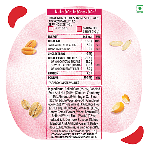 Buy Kelloggs Crunchy Granola Almonds & Cranberries Online at Best Price