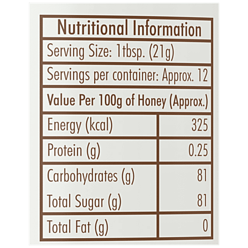 Nature's Nectar Select Honey - Forest, 400 g  Natural, No Total Fat