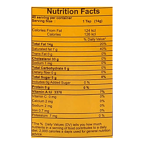 VED A2 GIR Cow Ghee/Tup - A2 Milk (Vedic Bilona Method), 750 ml Jar Vedic Bilona Method