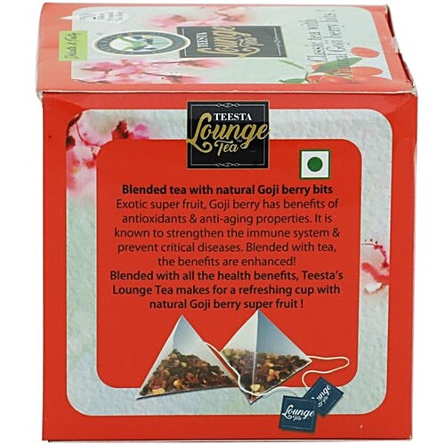 Teesta Lounge Classic Tea Bags - with Gojiberry Bits, 20 pcs  