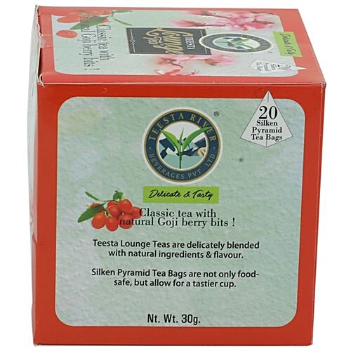 Teesta Lounge Classic Tea Bags - with Gojiberry Bits, 20 pcs  