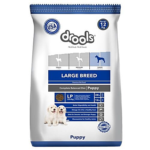 Buy Drools Premium Dry Food For Large Breed Puppy Dog, Chicken