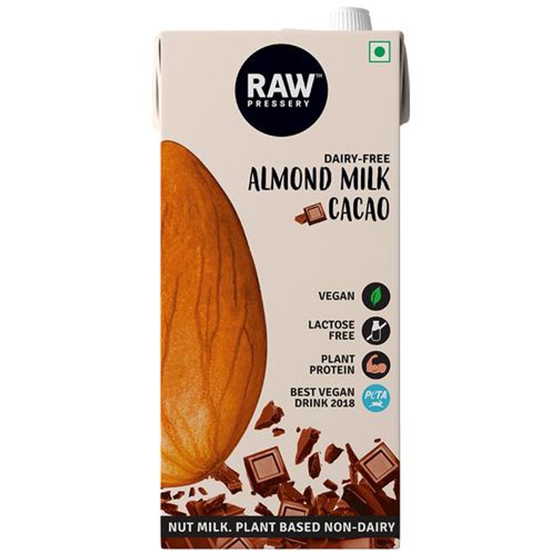 Raw Pressery Almond Milk Cacao - Lactose Free, Dairy Free & Vegan, 1 L 