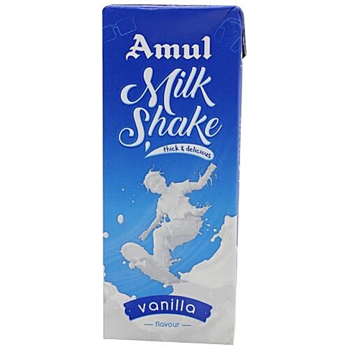Amul Milkshake - Vanilla, 200 ml  No Preservatives Added