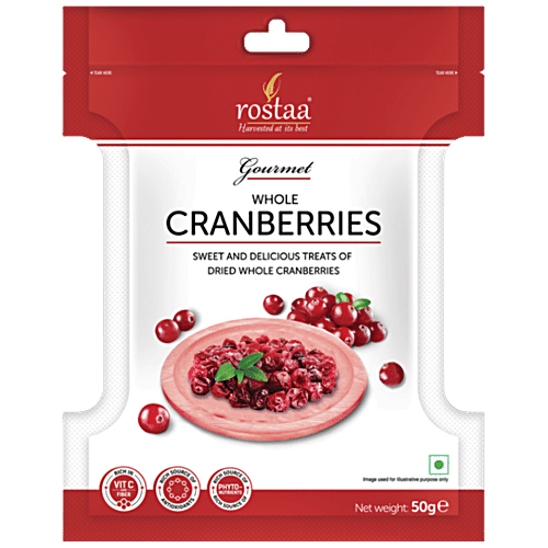 Rostaa Cranberries - Whole, 50 g  