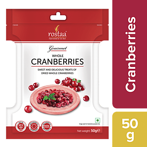 Rostaa Cranberries - Whole, 50 g  