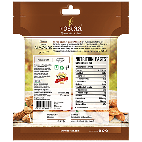 Rostaa Almonds - Classic, 35 g  