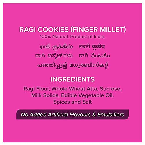 Bliss Tree Healthy Bites Ragi Cookies, 75 g Natural, No Maida