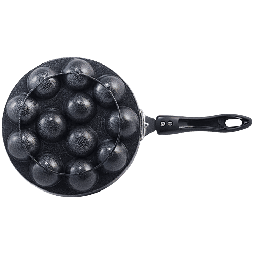 Wonderchef Non-Stick Aluminium Appam Patra/Paniyarakkal/Paddu Maker - 5 Layer, Induction Base, 12 Pits, 1 pc  