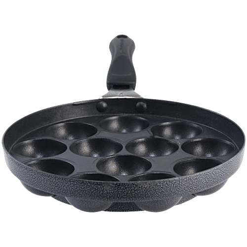 Wonderchef Non-Stick Aluminium Appam Patra/Paniyarakkal/Paddu Maker - 5 Layer, Induction Base, 12 Pits, 1 pc  