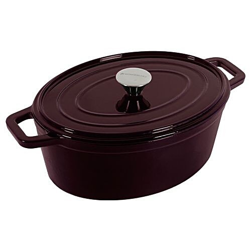 Buy Wonderchef Oval Casserole Induction Base, Ferro, CastIron, With