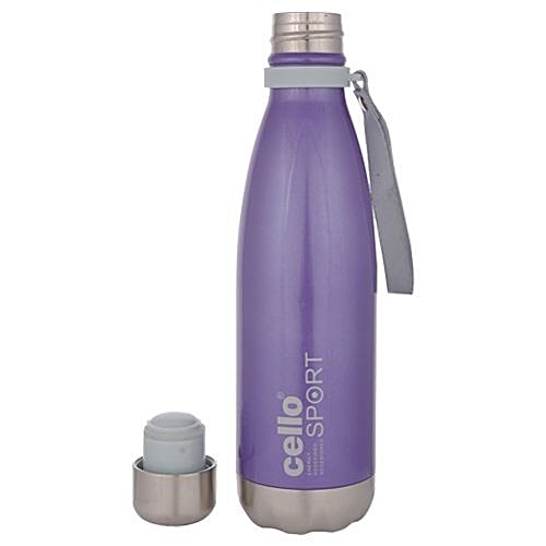 Cello Water Flask - Stainless Steel, Scout Vacuum Insulated, Violet, 750 ml  