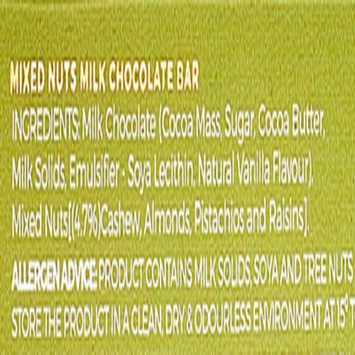 Buy Smoor True Bars Milk Chocolate Mixed Nuts, Rich In Antioxidants Online at Best Price of Rs
