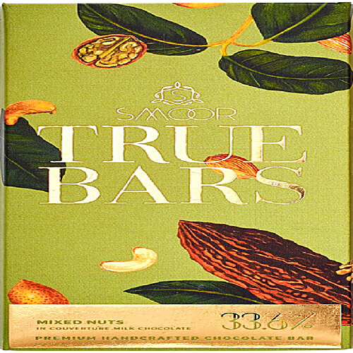 Buy Smoor True Bars Milk Chocolate Mixed Nuts, Rich In Antioxidants Online at Best Price of Rs