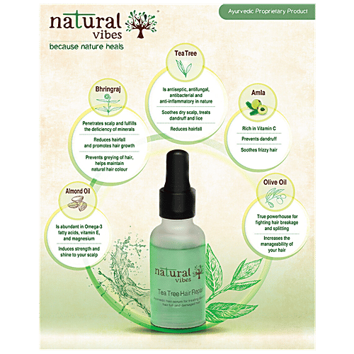 Natural Vibes Ayurvedic Tea Tree Hair Repair Serum, 30 ml