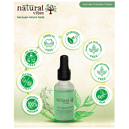 Natural Vibes Ayurvedic Tea Tree Hair Repair Serum, 30 ml