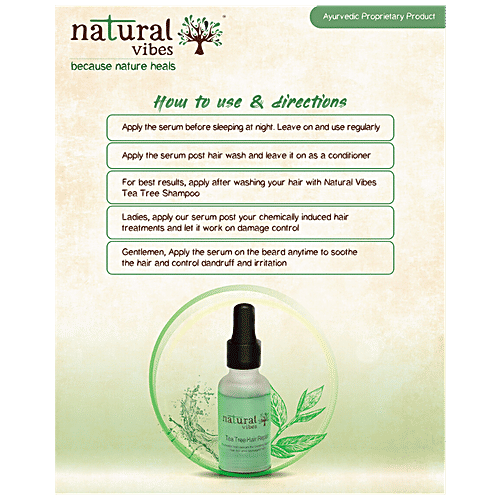 Natural Vibes Ayurvedic Tea Tree Hair Repair Serum, 30 ml