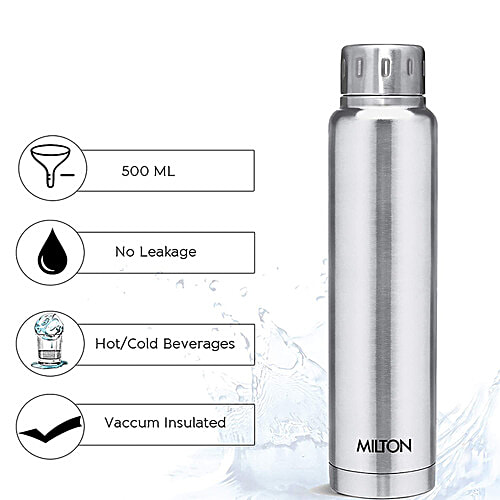 Buy Milton Water Flask Insulated Thermosteel, Silver, Elfin Online at