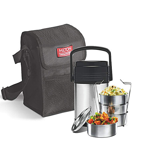 Buy Milton Hot Meal 4 Insulated Thermosteel Lunch/Tiffin Box With