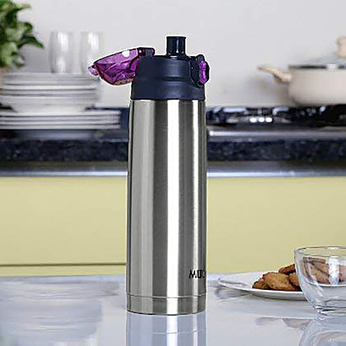 Milton Water Flask - Insulated Thermosteel, Purple, Crown, 500 ml  
