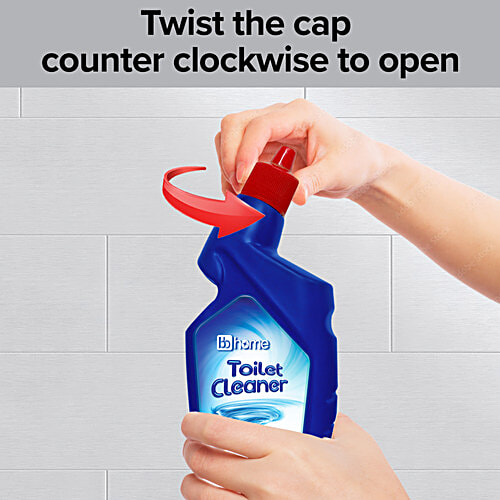 bb home Disinfectant Toilet Cleaner - Rose, Kills 99.9% Germs, 500 ml Bottle 99.9% Germ Protection