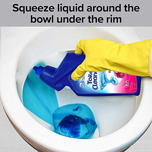 bb home Disinfectant Toilet Cleaner - Rose, Kills 99.9% Germs, 500 ml Bottle 99.9% Germ Protection