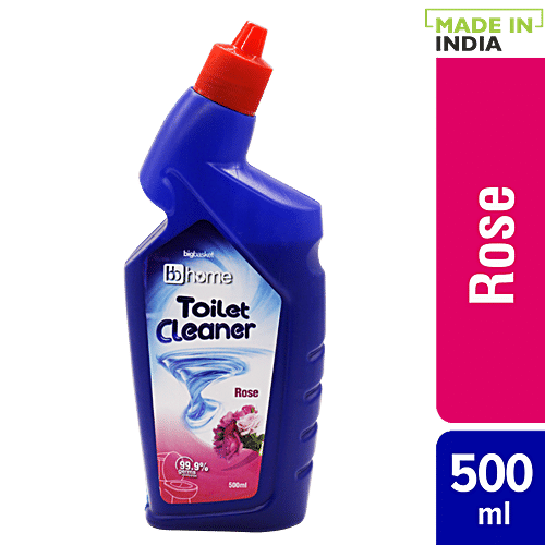 BB Home Disinfectant Toilet Cleaner - Rose - Kills 99.9% Germs, 500 ml  