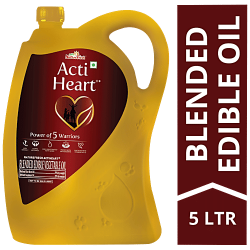 Nature Fresh Acti Heart Edible Oil, 5 L Jar High Omega 3 & Fortified with Vitamins A & D