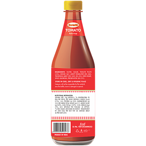 Suruchi Ketchup - Tomato, Premium, 200 g  