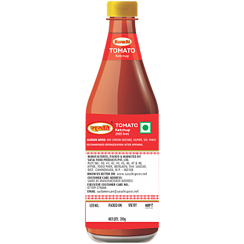 Suruchi Ketchup - Tomato, Premium, 200 g  