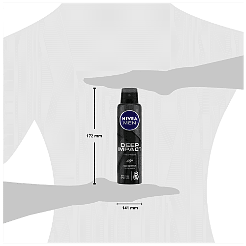Nivea Deodorant - Deep Impact Freshness, 150 ml  48h Long lasting Freshness