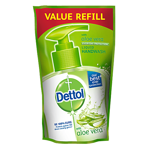 Dettol Liquid Handwash - with Aloe Vera, Protects Against 100 Illness Causing Germs, 175 ml (Pack Of 3) 