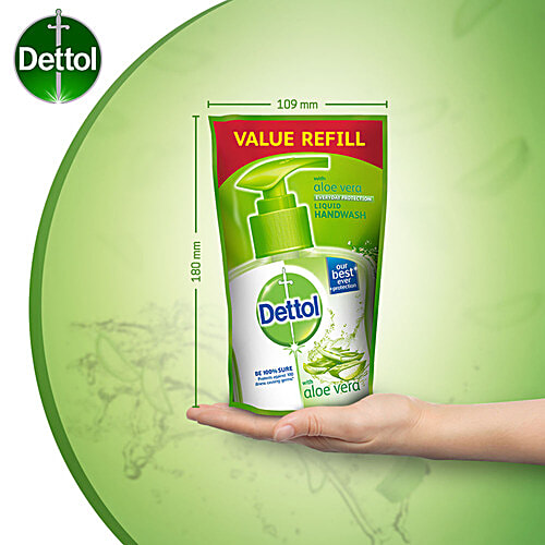 Dettol Liquid Handwash - with Aloe Vera, Protects Against 100 Illness Causing Germs, 175 ml (Pack Of 3) 