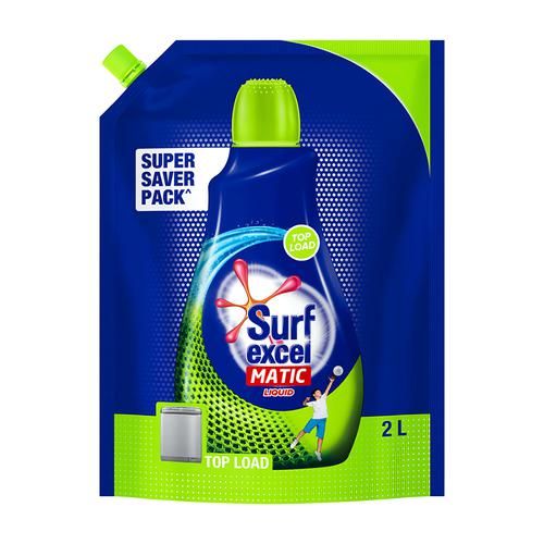 Surf Excel Detergent - Liquid, Matic, Top Load, 2 L Pouch 