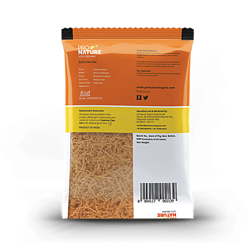 Pro Nature Organic Vermicelli - Atta, 180 g No GMO