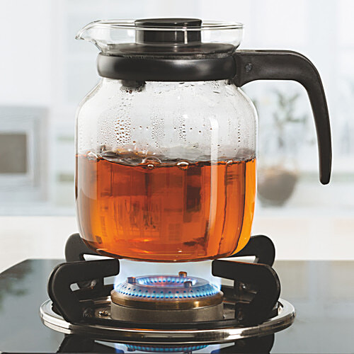 Borosil Carafe With Strainer In Lid - IH11KF12212, 1.2 L Oven, Microwave & Dishwasher Safe