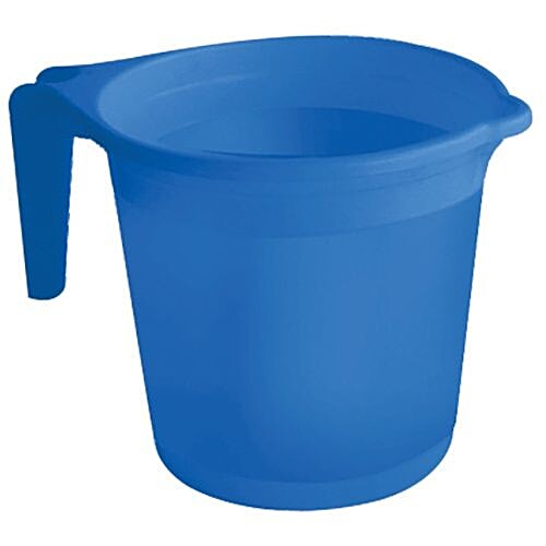 Ratan Plastic Mug With Handle - Blue, Nova, 15200B, 1 L  