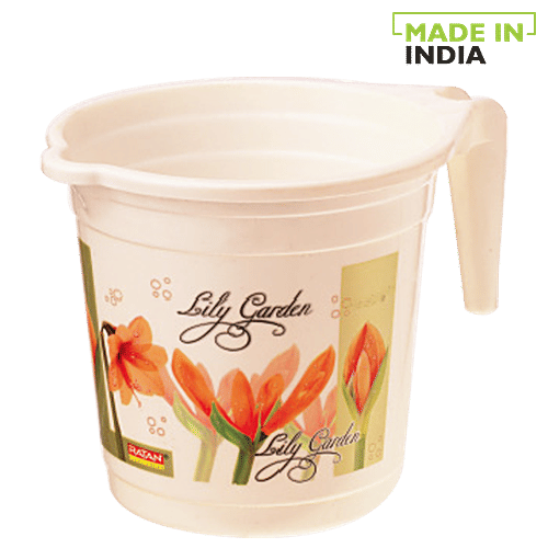 Ratan Plastic Mug With Handle - Lily Brown, Nova, 15200P-LB, 1 L  