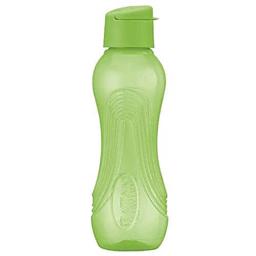 Ratan Plastic Bottle - Lemon Green, Flip Top, All Fresh Round, 20121LG, 1 L  