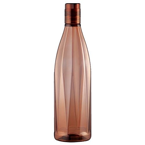 Ratan Plastic Bottle - Narrow Neck, Brown, Apollo, 20371BR, 1 L  